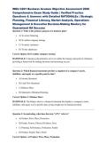 WGU C201 Business Acumen Objective Assessment 2026 Comprehensive Exam Study Guide &vert; Verified Practice Questions & Answers with Detailed Rationales &vert; Strategic Planning&comma; Financial Literacy&comma; Market Analysis&comma; Operations Management & Executive Decision-Making