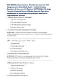 WGU C201 Business Acumen Objective Assessment 2026 Comprehensive Exam Study Guide &vert; Verified Practice Questions & Answers with Detailed Rationales &vert; Strategic Planning&comma; Financial Literacy&comma; Market Analysis&comma; Operations Management & Executive Decision-Making