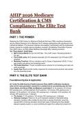 AHIP 2026&sol;2027 Medicare Certification &ndash; Full Test Bank & Mentor&rsquo;s Analysis &lpar;CMS 2026 Compliance