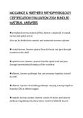 MCCANCE & HUETHER&rsquo;S PATHOPHYSIOLOGY CERTIFICATION EVALUATION 2026 BUNDLED MATERIAL ANSWERS