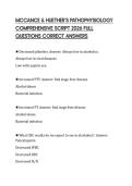 MCCANCE & HUETHER&rsquo;S PATHOPHYSIOLOGY COMPREHENSIVE SCRIPT 2026 FULL QUESTIONS CORRECT ANSWERS