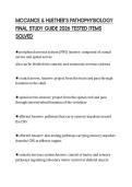 MCCANCE & HUETHER&rsquo;S PATHOPHYSIOLOGY FINAL STUDY GUIDE 2026 TESTED ITEMS SOLVED