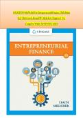Solution Manual for Entrepreneurial Finance 7th Edition by J&period; Chris Leach &ndash; Complete Chapters 1-16 & Capstone Cases