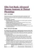 Elite Anatomy & Physiology Test Bank &plus; "Panic Button" Cheat Sheet &vert; Clinical Mastery 2026&sol;2027 &vert; McGraw Hill Linked