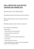 MDC 4 NUR2755 FINAL EXAM PRACTICE QUESTIONS AND ANSWERS 2026