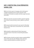 MDC 4 NUR2755 FINAL EXAM PREPARATION MANUAL 2026
