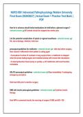 NURS 6501 Advanced Pathophysiology Complete Prep Bundle &vert; Study Guide &plus; Practice Questions &plus; Rationales