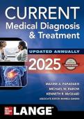 Test Bank for Current Medical Diagnosis and Treatment 2024&comma; 63rd Edition by Maxine Papadakis &vert; 978-1265556037 &vert; All Chapters 1-42 &vert;  Internal Medicine & Primary Care Prep 2026&sol;2027