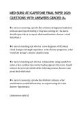 MED-SURG ATI CAPSTONE FINAL PAPER 2026 QUESTIONS WITH ANSWERS GRADED A&plus;