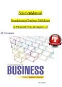 Complete Solution Manual for Foundations of Business 7th Edition by William M&period; Pride