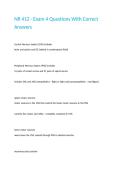 NR 412 - Exam 4 Questions With Correct Answers&period;