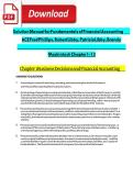 Complete Solution Manual for Fundamentals of Financial Accounting 6th Canadian Edition by Phillips&comma; Libby&comma; Libby&comma; and Mackintosh