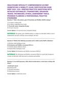 ACVREP O&M 2026 &vert; HEALTHCARE SPECIALTY STUDY GUIDE WITH CLINICAL SCENARIOS&comma; ETHICS&comma; ASSESSMENT TOOLS & VERIFIED PRACTICE QUESTIONS