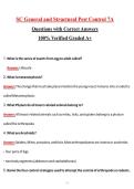 SC General and Structural Pest Control 7A Questions with Correct Answers 100&percnt; Verified Graded A&plus;