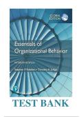 Test Bank for Essentials of Organizational Behavior&comma; Global Edition&comma; 15th Edition &mdash; Stephen P&period; Robbins & Timothy A&period; Judge &vert; Updated 2026 &vert; 100&percnt; Pass Guarantee