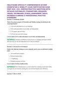 ACVREP O&M 2026 &vert; COMPLETE HEALTHCARE SPECIALTY STUDY GUIDE WITH PRACTICE QUESTIONS&comma; FOUNDATIONS&comma; ETHICS & CLINICAL SCENARIOS