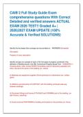 CAIB 2 Full Study Guide Exam  comprehensive questions With Correct  Detailed and verified answers ACTUAL  EXAM 2026 TEST&excl;&excl; Graded A&plus; &vert;  2026&vert;2027 EXAM UPDATE &lpar;100&percnt;  Accurate & Verified SOLUTIONS&rpar; 