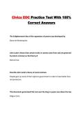Civics EOC Practice Test With 100&percnt; Correct Answers