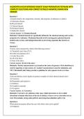 HAZWOPER 8 HOUR REFRESHER NEWEST EXAM PREPARATION TESTBANK WITH COMPLETE QUESTIONS AND CORRECT DETAILED ANSWERS&vert; BRAND NEW VERSION