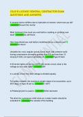 CSLB B LICENSE GENERAL CONTRACTOR EXAM QUESTIONS AND ANSWERS&period;
