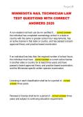 MINNESOTA NAIL TECHNICIAN LAW  TEST QUESTIONS WITH CORRECT  ANSWERS 2026 