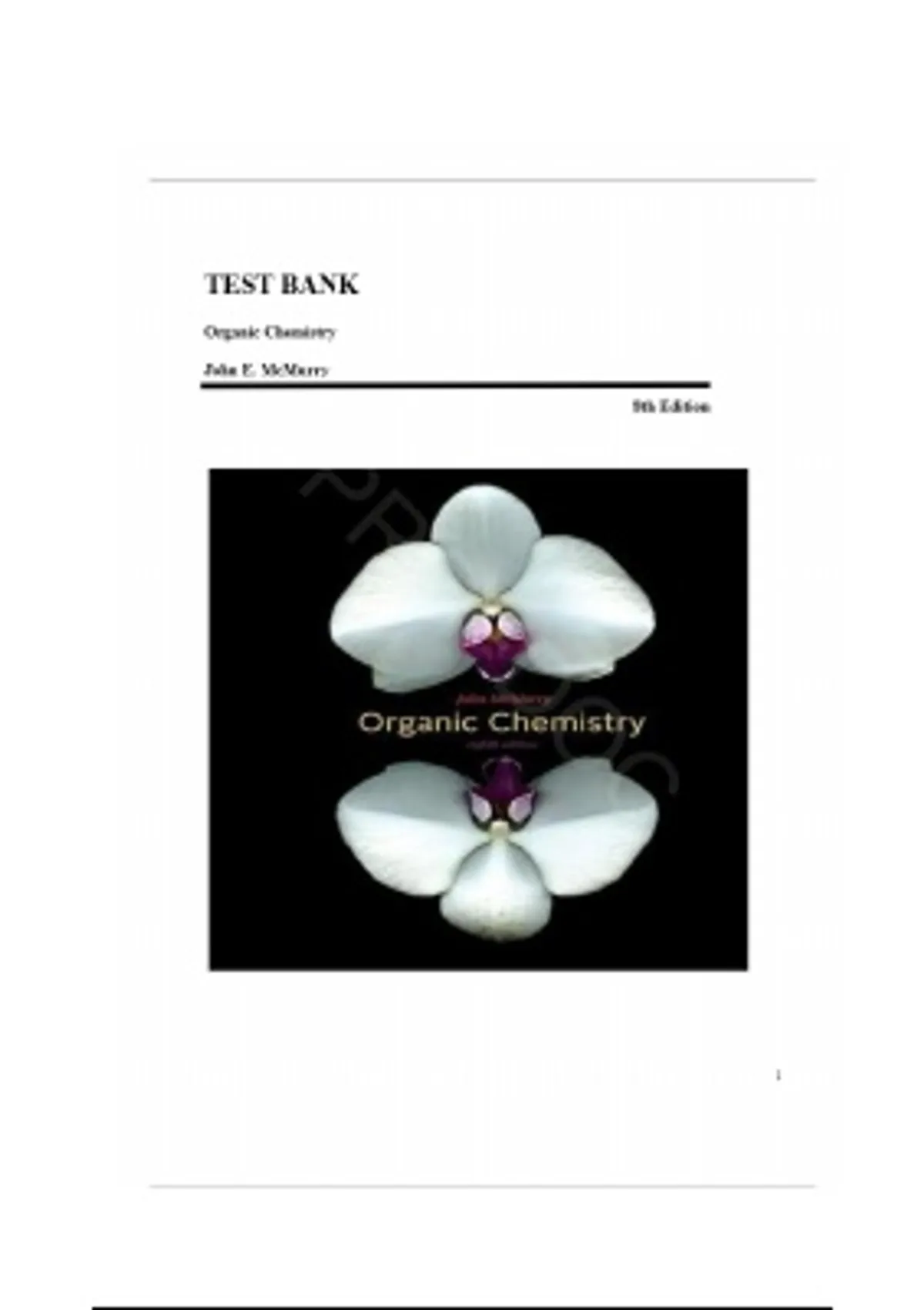 Organic Chemistry 8th Edition Test Bank – John E. McMurry • Latest ...