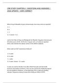 CPB STUDY CHAPTER 6 &vert; QUESTIONS AND ANSWERS &vert; 2026 UPDATE &vert; 100&percnt; CORRECT