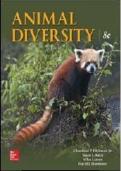 Animal Diversity 8th Edition Test Bank &ndash; Hickman&comma; Roberts&comma; Keen&comma; Larson & Eisenhour &bull; Latest Update 2026 Exam Prep &bull; GRADED A&plus;