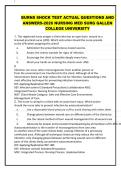 BURNS SHOCK TEST ACTUAL QUESTIONS AND ANSWERS-2026 NURSING MED SURG GALLEN