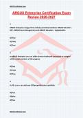 ARGUS Enterprise Certification Exam Review 2026-2027