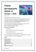 Gr 10 fisiese Wetenskappe Kwartaal 1 2026 Opgesom Deur Juffrou Ansie