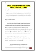 ONCOLOGIC EMERGENCIES STUDY GUIDE TIPS 2026 LATEST