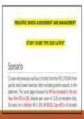PEDIATRIC SHOCK ASSESSMENT AND MANAGEMENT