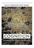 Test Bank for Cognition&colon; Exploring the Science of the Mind&comma; 7th Edition By&colon; Daniel Reisberg