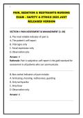 PAIN&comma; SEDATION & RESTRAINTS NURSING EXAM &ndash; SAFETY & ETHICS 2026
