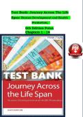 Test Bank for Journey Across the Life Span&colon; Human Development and Health Promotion&comma; 6th Edition By&colon; Elaine U&period; Polan and Daphne R&period; Taylor