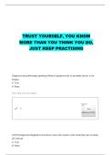 PT 3 ONCOLOGY PROSTATE CANCER &lpar;EXAM 10 QUESTIONS WITH CORRECT ANSWERS