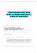PROSTATE CANCER NCLEX QUESTIONS WITH CORRECT ANSWERS