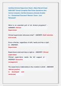 Certified Clinical Supervisor Exam &vert;&vert; Most Recent Exam                     2026-2027 Actual Complete Real Exam Questions And                Correct Answers &lpar;Verified Answers&rpar; Already Graded                             A&plus; &vert; Guaranteed Success&excl;&excl; Newest  Exa