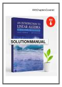 Complete Solution Manual for Introduction to Linear Algebra for Science and Engineering&comma; 3rd Edition by Norman - All 9 Chapters Covered