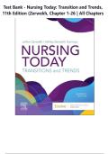 Test Bank - Nursing Today&colon; Transition and Trends&comma; 11th Edition &lpar;Zerwekh&comma; 2026&rpar;&comma; Chapter 1-26 &vert; All Chapters