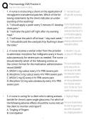PHARMACOLOGY CMS ACTUAL EXAM COMPREHENSIVE QUESTIONS WITH MULTIPLE CHOICES &vert;VERIFIED & REVISED ANSWERS &lpar;NEW&rpar;