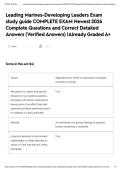 Leading Marines-Developing Leaders Exam study guide COMPLETE EXAM Newest 2026 Complete Questions and Correct Detailed Answers &lpar;Verified Answers&rpar; &vert;Already Graded A&plus;
