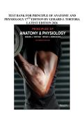 TEST BANK FOR PRINCIPLE OF ANATOMY AND PHYSIOLOGY 17TH EDITION BY GERARD J&period; TORTORA LATEST EDITION 2026