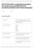 MBA 745 Final EXAM&comma; comprehensive questions and verified answers QUESTIONS WITH ACCURATE ANSWERS &vert; GET IT RIGHT &vert;20252026&excl;