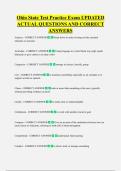 Ohio's State EOC Test- American  Government Quick Review Exam  UPDATED ACTUAL QUESTIONS AND  CORRECT ANSWERS