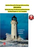 Solution Manual for Managerial Accounting 18th Edition by Ray Garrison&comma; Eric Noreen&comma; and Peter Brewer &vert; Complete Solutions for Chapters 1-16