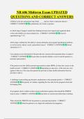 NR 606 Midterm Exam UPDATED  QUESTIONS AND CORRECT ANSWERS