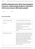 ILETSB Certification Exam FINAL Exam Questions & Answers &vert; Latest Already Graded A&plus; &vert;Questions with Correct Answers 2026 latest update&excl;&excl;