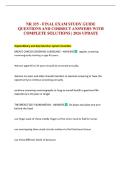NR 325 - FINAL EXAM STUDY GUIDE QUESTIONS AND CORRECT ANSWERS WITH COMPLETE SOLUTIONS &vert; 2026 UPDATE